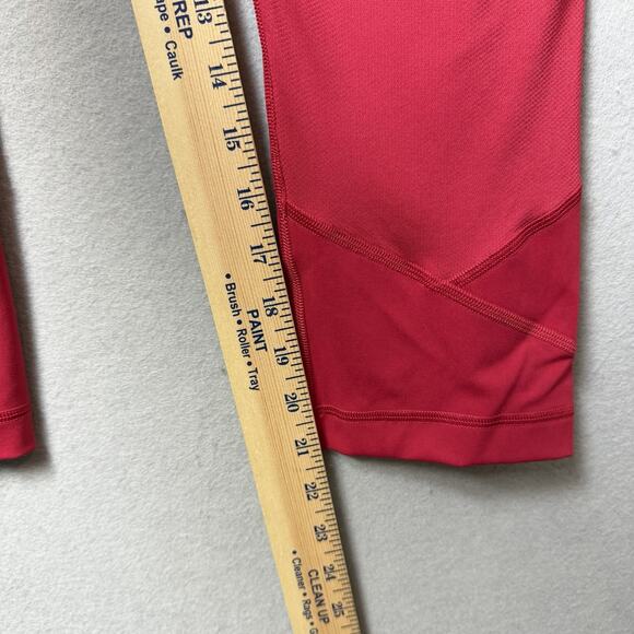 Lululemon Pace Rival High-Rise Crop 22" Dark Red Womens size 10 - Picture 11 of 11